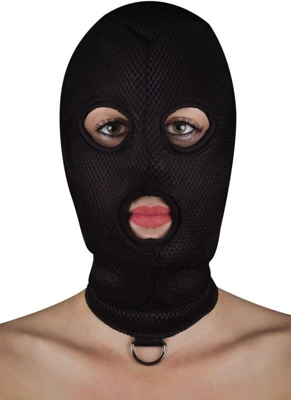 Ouch! Extreme Mesh Balaclava with D-Ring - - Masks And Blindfolds
