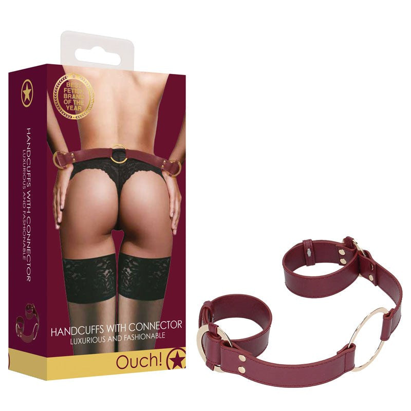 OUCH! Halo - Handcuff With Connector - - Collars And Cuffs