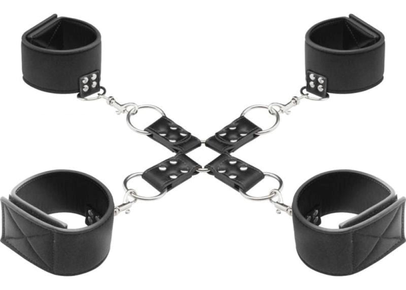 Ouch! Reversible Hogtie Black - - Cuffs and Restraints