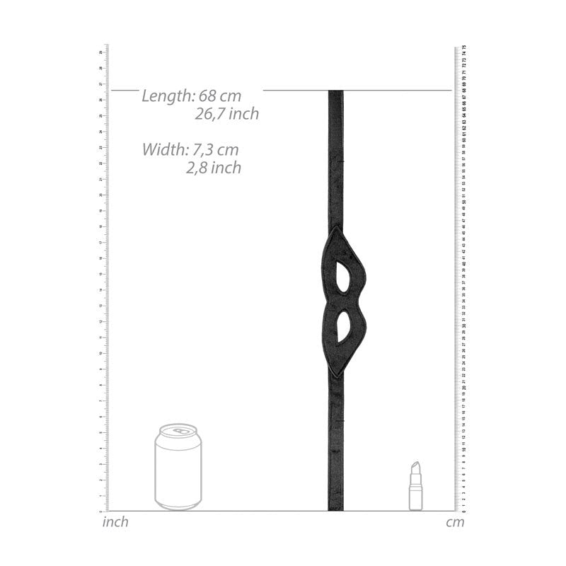 OUCH! Velvet & Velcro Open Eye Mask - - Masks And Blindfolds