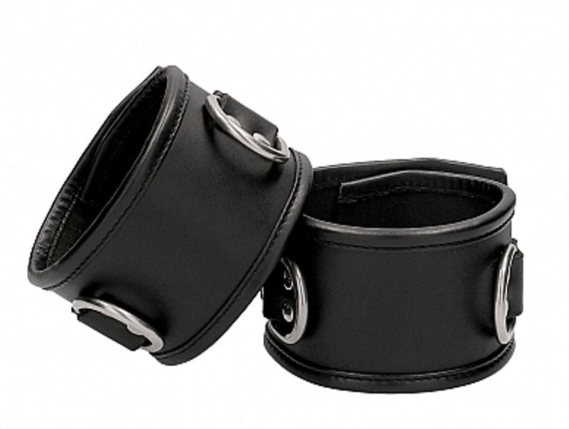 Pain Restraint Ankle Cuffs with Padlock - - Collars And Cuffs