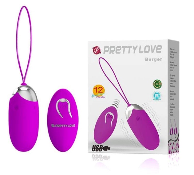 Pretty Love Berger Wireless Remote Control Egg - - Remote Control Vibrators