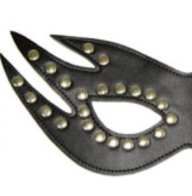 Risque Boutique Feline Mask with Studs Heavy - - Fancy Dress Ups