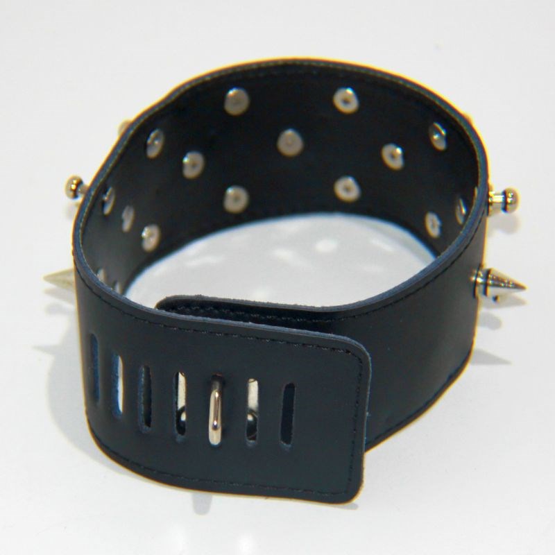 Rocky Studded & Spiked Collar Heavy - - Collars And Cuffs