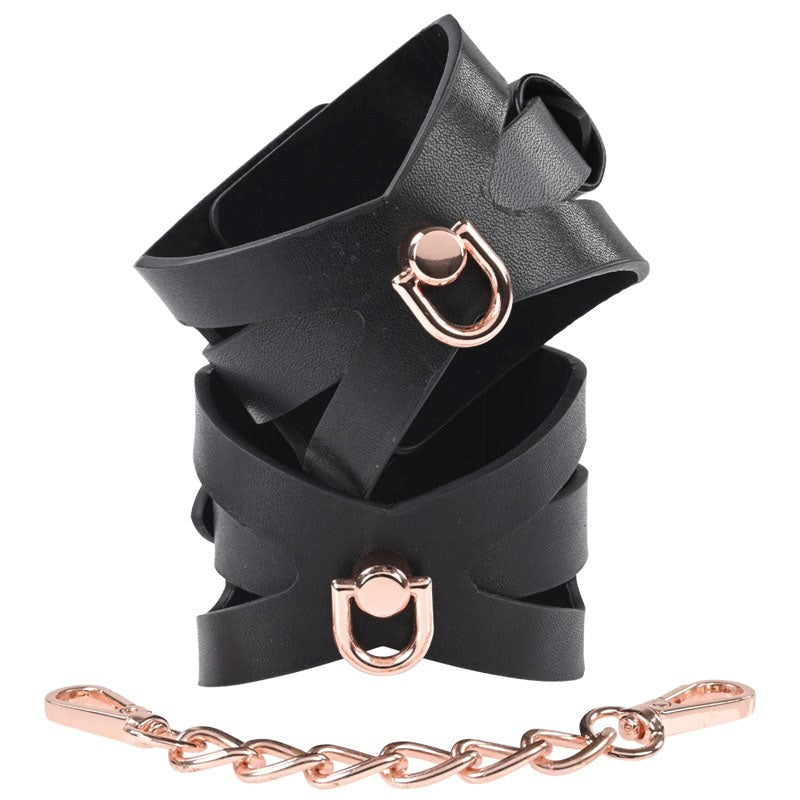 S&M Brat Handcuffs - - Collars And Cuffs