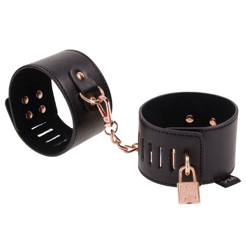 S&M Brat Locking Cuffs - - Collars And Cuffs