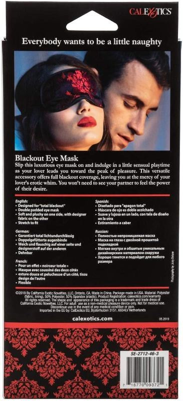 Scandal Blackout Eye Mask - - Masks And Blindfolds