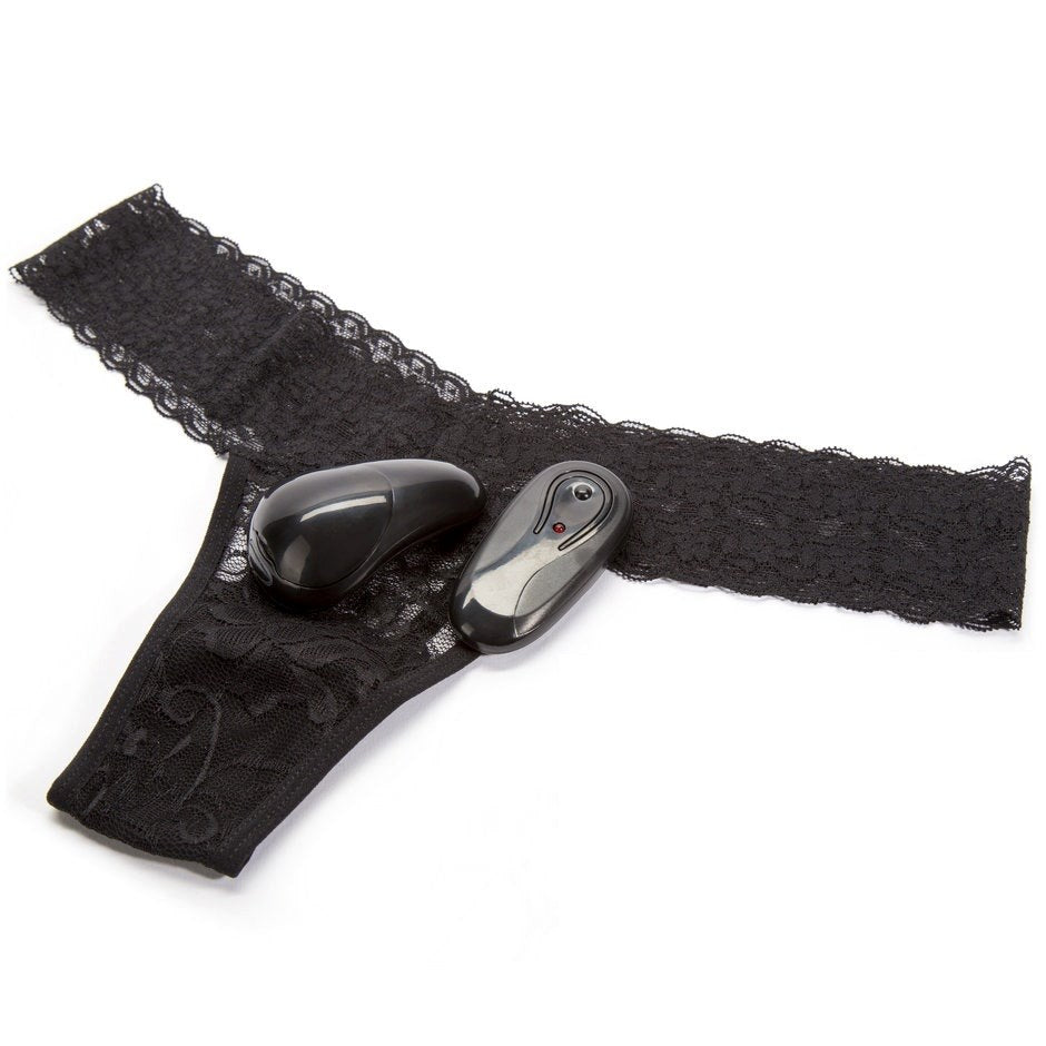 Xgen's Secrets Vibrating Lace Thong - Intimate Bliss Unleashed - - Remote Control Vibrators