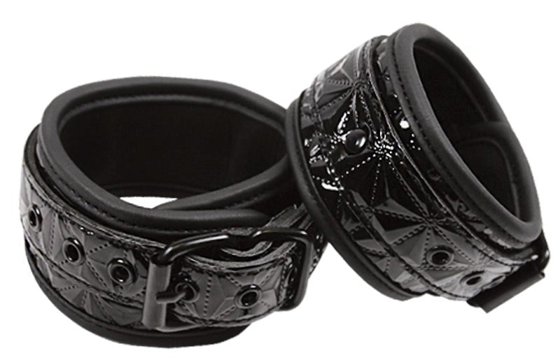 Sinful Black Ankle Cuffs - - Collars And Cuffs