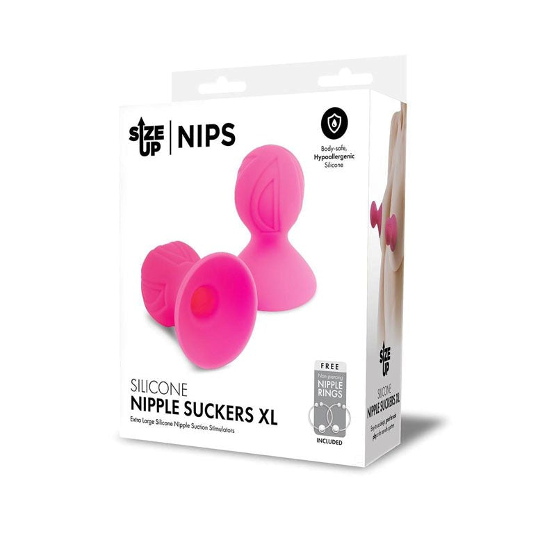 Size Up Silicone Nipple Suckers XL - - Breast and Nipple Toys