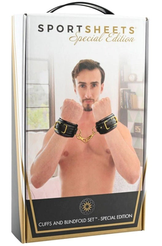 Sportsheets Cuffs and Blindfold Set Special Edition - - Cuffs and Restraints