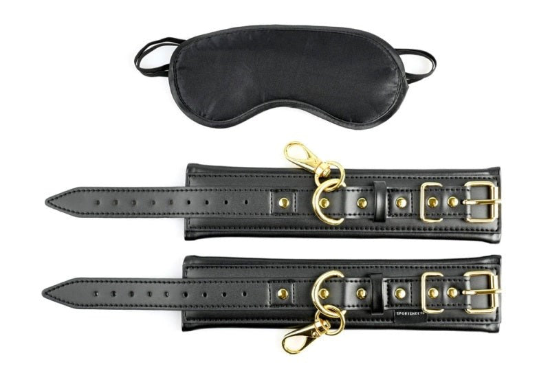 Sportsheets Cuffs and Blindfold Set Special Edition - - Cuffs and Restraints