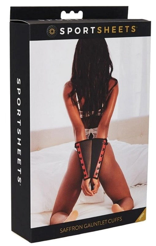 Sportsheets Saffron Gauntlet Cuffs - - Collars And Cuffs