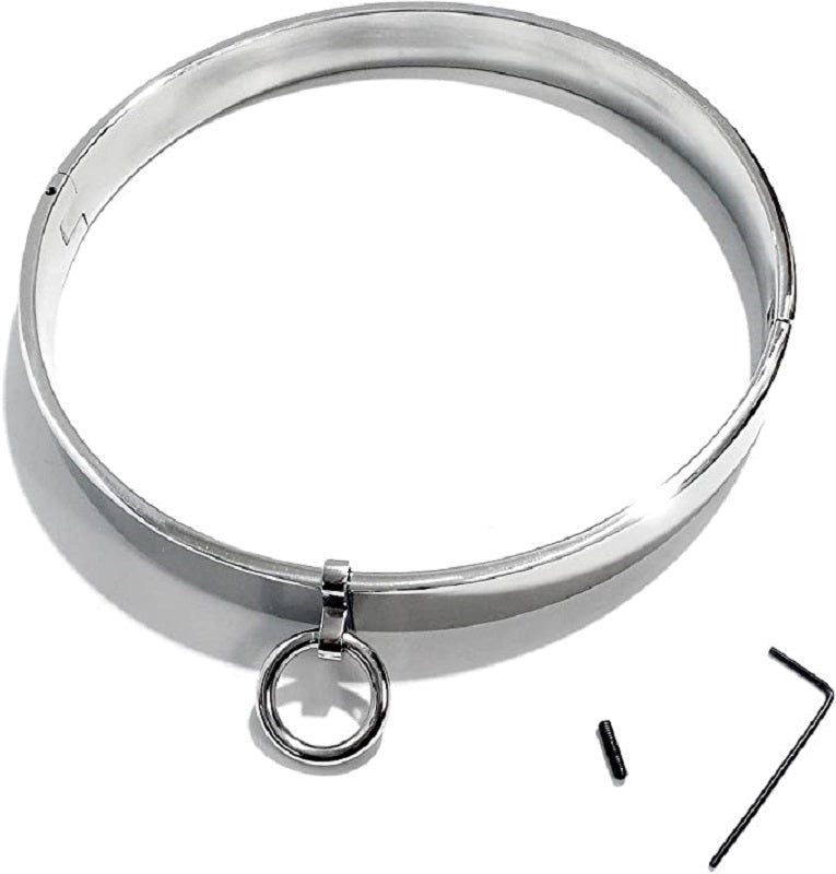 Stainless Steel Collar with Movable O-Ring - - Collars and Leads