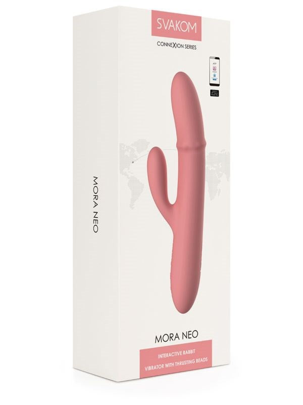 Svakom Mora Neo Rabbit Vibrator With Thrusting Beads - - Rabbit Vibrators