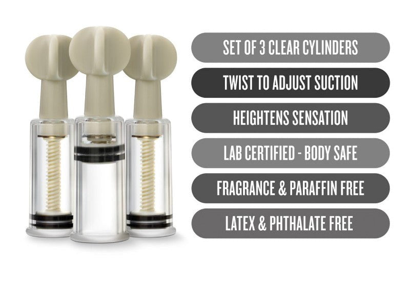 Temptasia Clit and Nipple Twist Suckers - - Breast and Nipple Toys