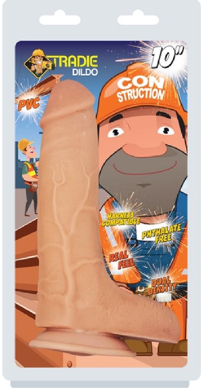 Tradie Dildo Con Struction 10 Inch - - Realistic Dildos