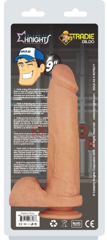 Tradie Dildo Paulie 9 Inch - - Realistic Dildos