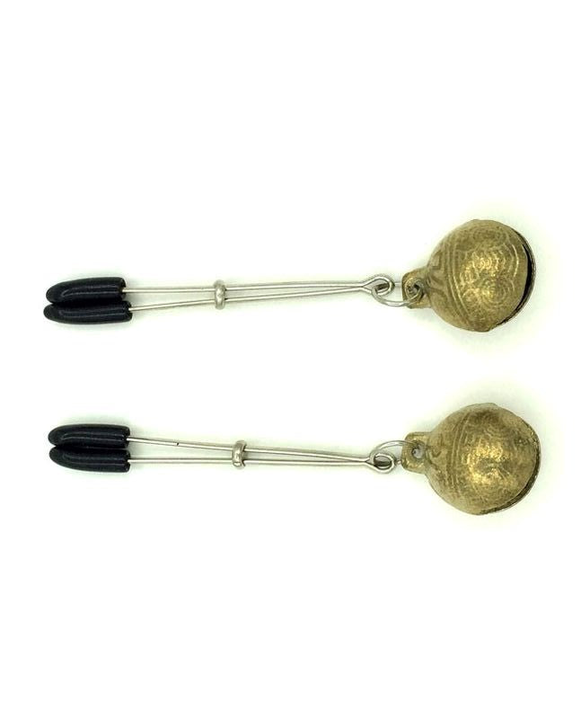 Tweezer Nipple Clamps with Bells - - Nipple and Clit Clamps
