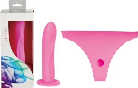 Vibe Therapy Gratify S/M Pink - - Strap On Sextoys