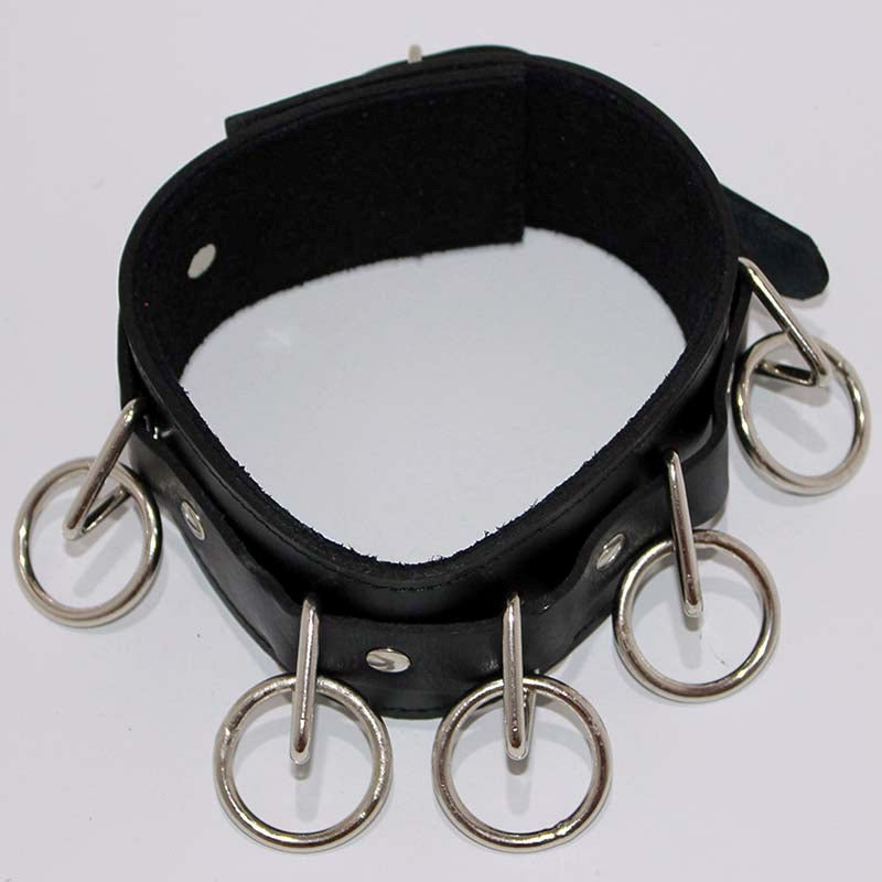 Wild Cat Slaves O-Ring Collar with O-rings and Lead - - Collars and Leads