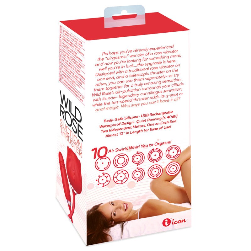 Wild Rose SUCTION THRUSTER Air Pulse Vibe - - Clit Ticklers and Pulsators