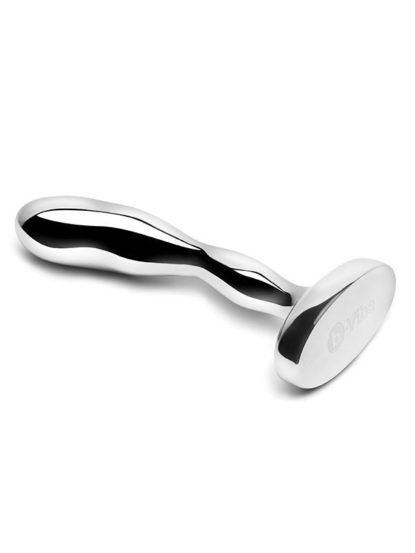 b-Vibe Stainless Steel Prostate Massager Plug - - Prostate Toys