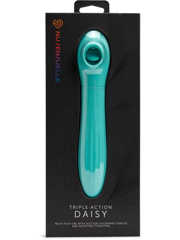 Nu Sensuelle Triple Action Daisy Clitoral Stimulator - G-Spot Vibrators