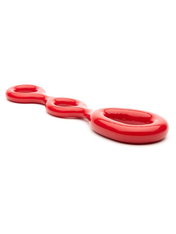 Sport Fucker's Stretchable 3-Way Pleasure Ring - - Ball Stretchers and Crushers