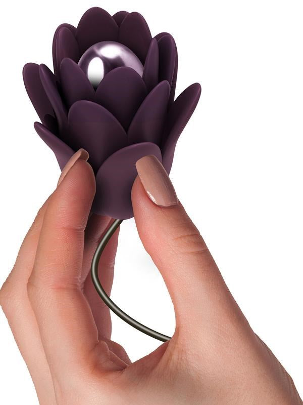 Zinnia Purple and Lilac Remote Control Bullet Vibrator - Personal Massagers