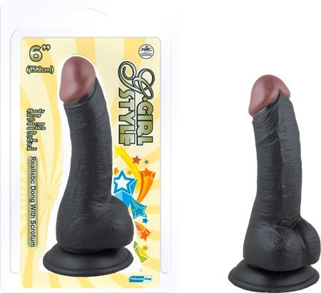 G-Girl Style Realistic Dong W/ Suction Cup 6" Dong 1 - - Realistic Dildos