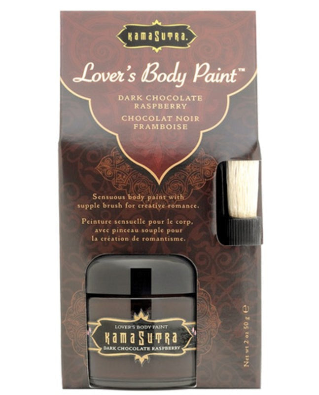 Kama Sutra Lovers Body Paint Dark Chocolate Raspberry - - Massage Oils and Lubricants