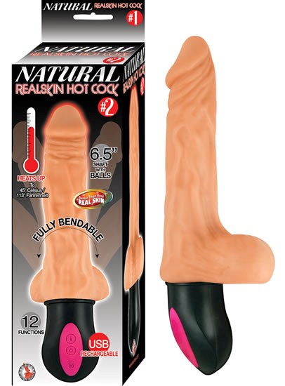 Natural Realskin Hot Cock With Balls - - Realistic Dildos