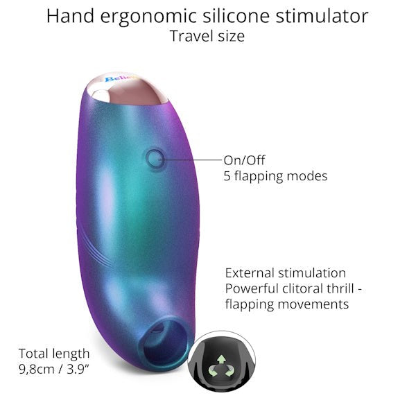 Love To Love Believer - Rechargeable Ergonomic Flapping Pleasure Device - - Clit Ticklers and Pulsators