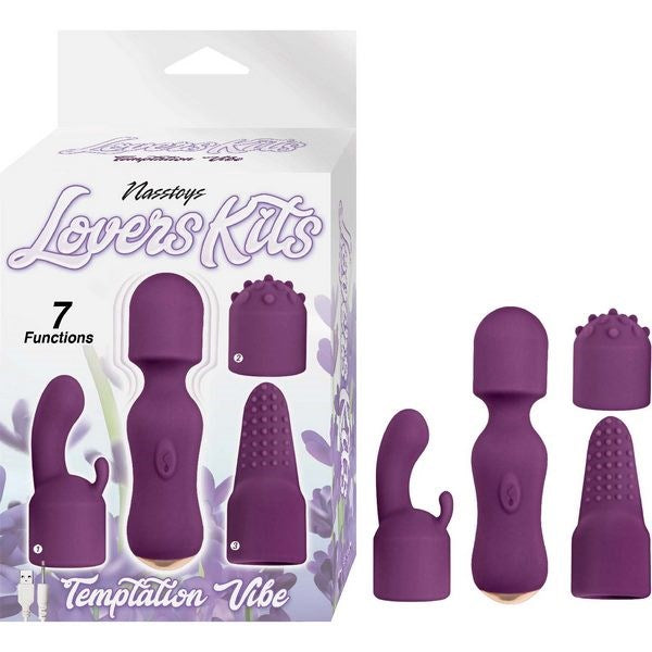 LOVERS KITS Temptation - Rechargeable Mini Wand Vibe - - Body Wands