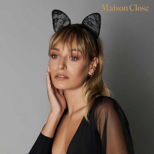 Maison Close's Le Félin - Whimsical Lace Headband - - Fancy Dress Ups