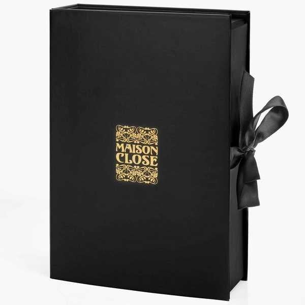 MAISON CLOSE Lace Garter Belt And Elastic Cuffs Gift Box - - Her Fetish