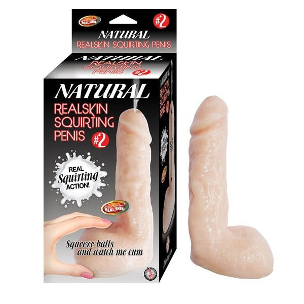 NATURAL REALSKIN Squirting Pleasure Toy - Realistic Sensation - - Realistic Dildos
