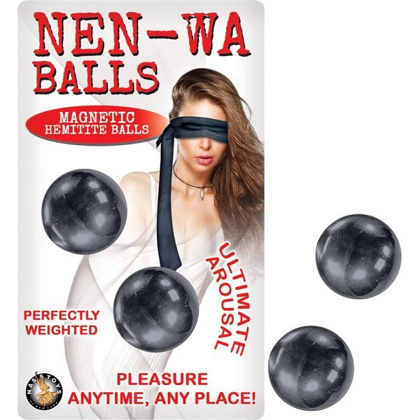 NEN-WA Magnetic Hematite Pleasure Balls - Phthalate-Free Intimacy - - Love Eggs and Kegel Exercisers
