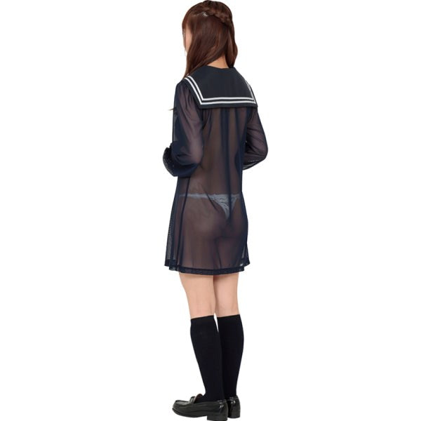 Starfire Daydream - Sheer Sailor One-Piece Dress for Intimate Adventures - - Fancy Dress Ups