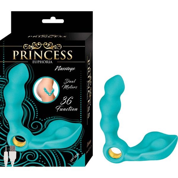 PRINCESS Euphoria - Dual-Motor Silicone Vibrator for G-Spot or P-Spot Stimulation - - Prostate Toys