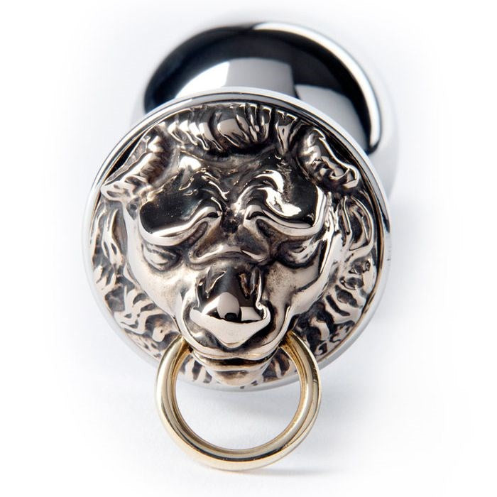 Rosebuds Luxe Steel Butt Plug - Majestic Golden Lion Design - - Butt Plugs