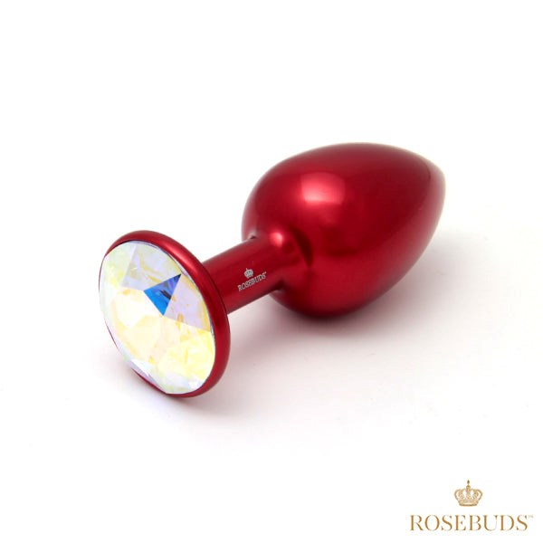 Rosebuds Luxe Gem-Tipped Aluminum Anal Plug - - Butt Plugs