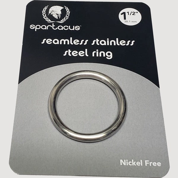 Spartacus Enterprises - Premium Stainless Steel Pleasure Ring - - Steel Cock Rings