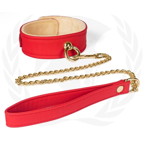 Spartacus Enterprises - Vegan Collar & Chain Leash For Slaves - Collars and Leads
