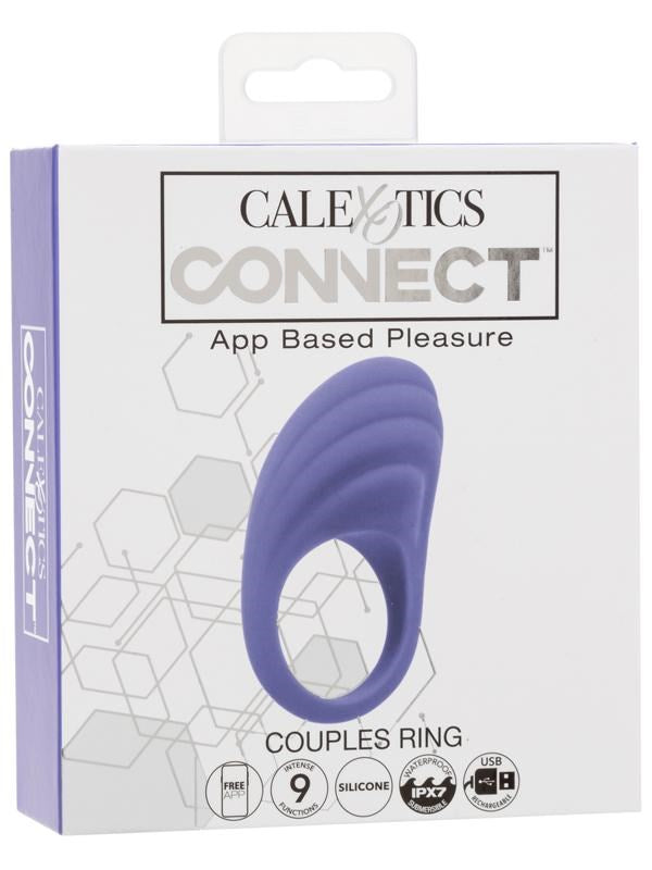 CalExotics Connect 9 Function App Controlled Couples Ring - - Vibrating Cock Rings
