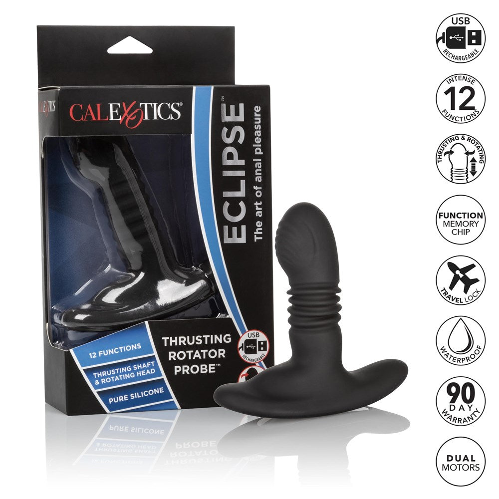 Eclipse Thrusting Rotator Anal Pleasure Probe - - Prostate Toys