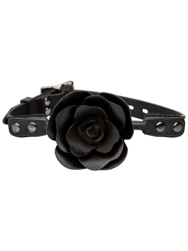 Forbidden Removable Rose BDSM Play Ball Gag - Bondage Gags and Bits