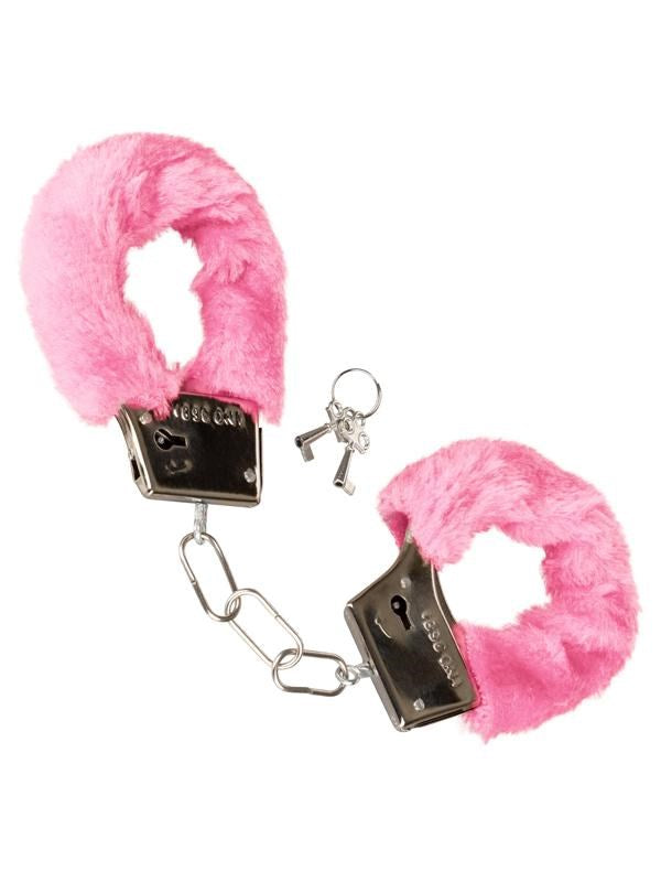 Playful Furry Cuffs Soft Faux Fur Handcuffs - - Cuffs and Restraints
