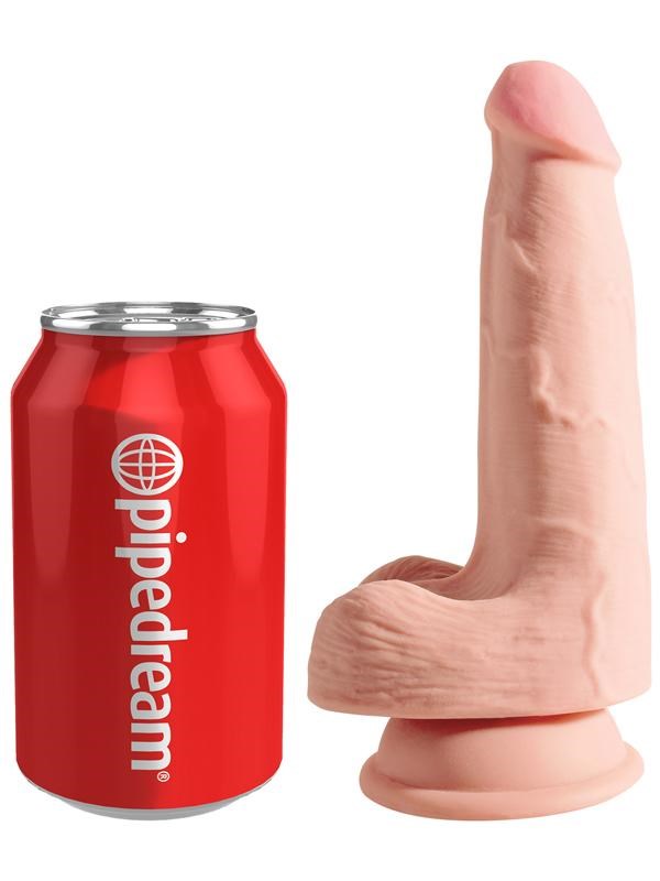 King Cock Plus Triple Density Realistic Cock with Balls - - Realistic Dildos